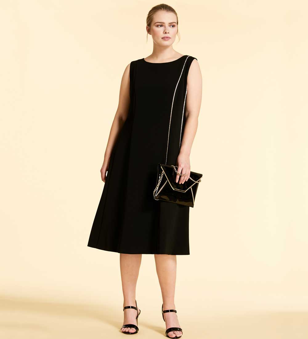 vestito midi nero vestito midi nero