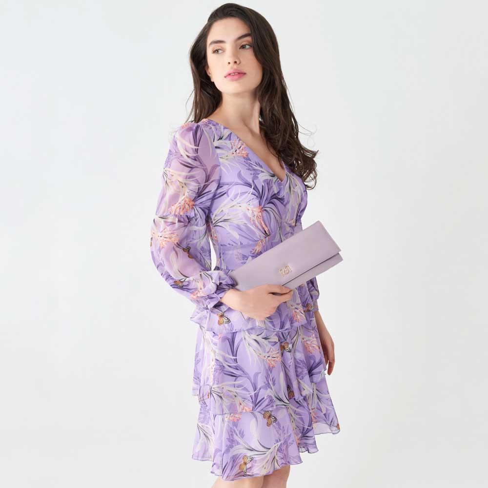 vestito elegante con balze vestito elegante con balze