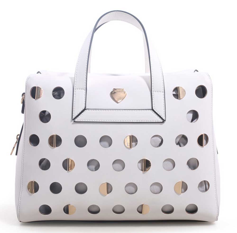 bauletto bianco con doppio manico bauletto bianco con doppio manico