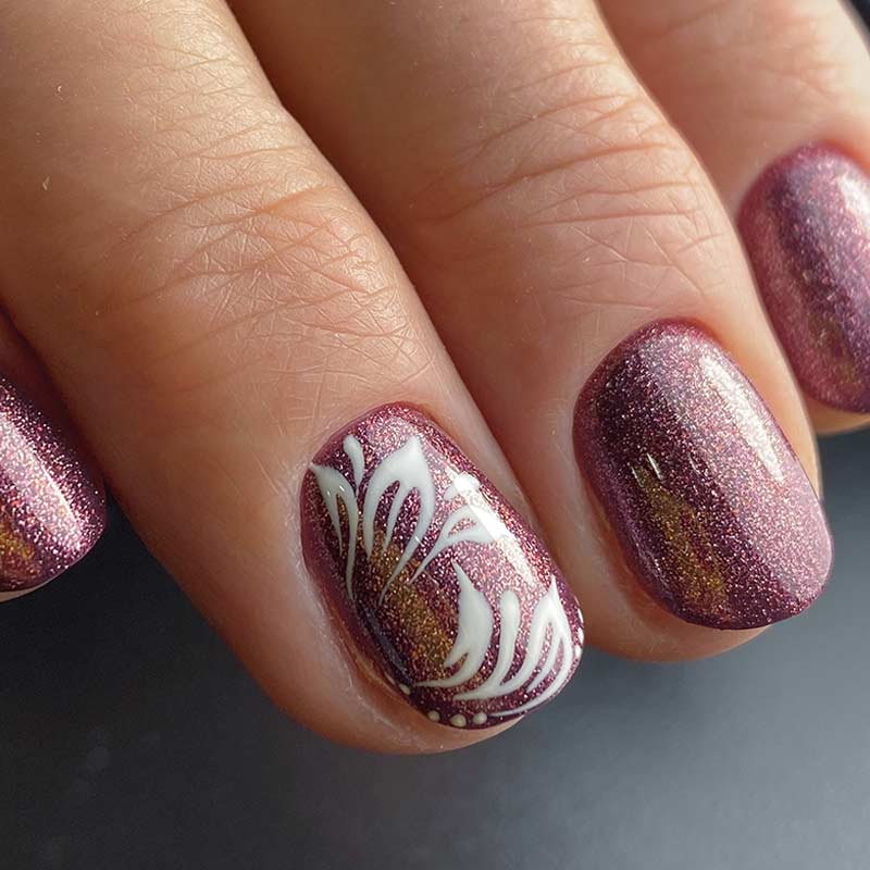 Nail art unghie corte Nail art unghie corte