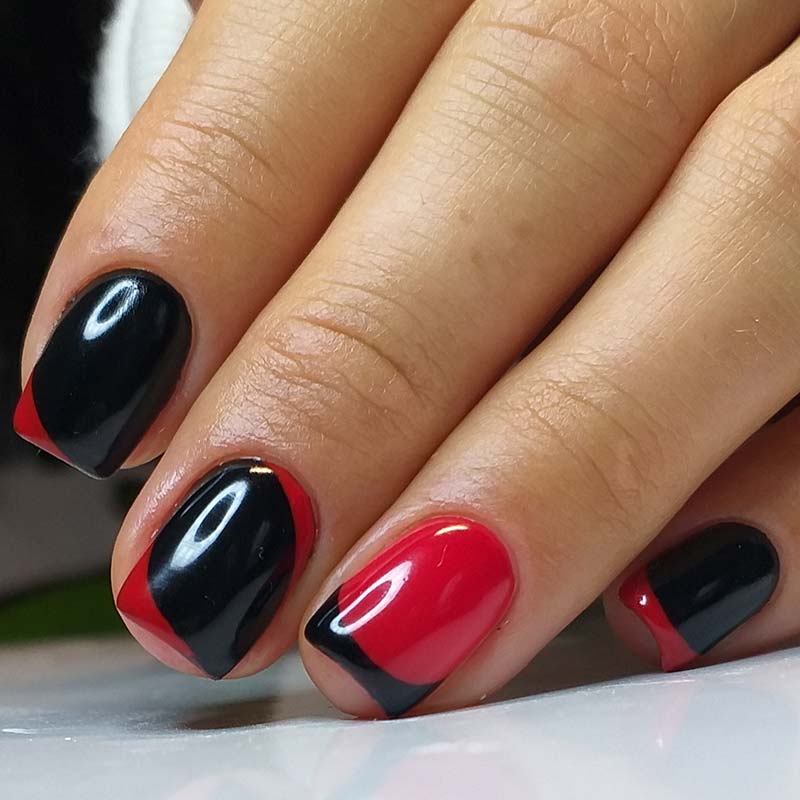 Nail art rosso