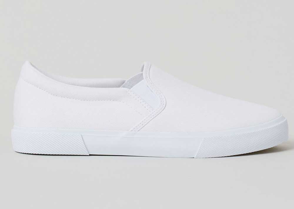 Sneakers bianche slip on