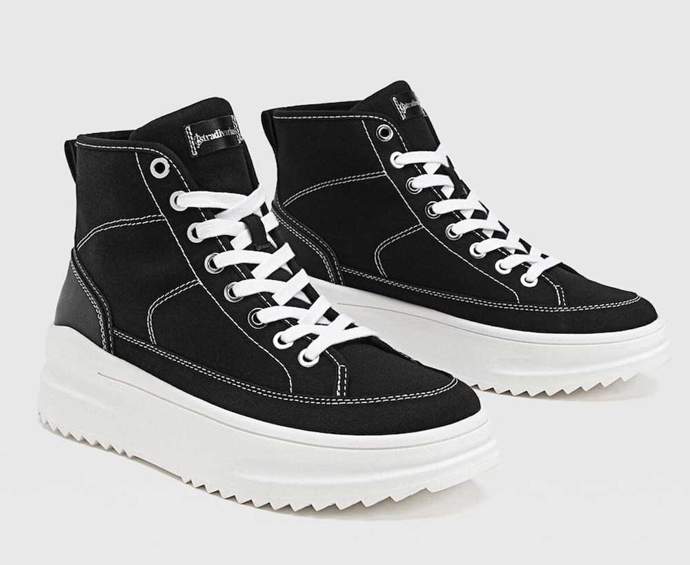 Sneakers a stivaletto nere Sneakers a stivaletto nere