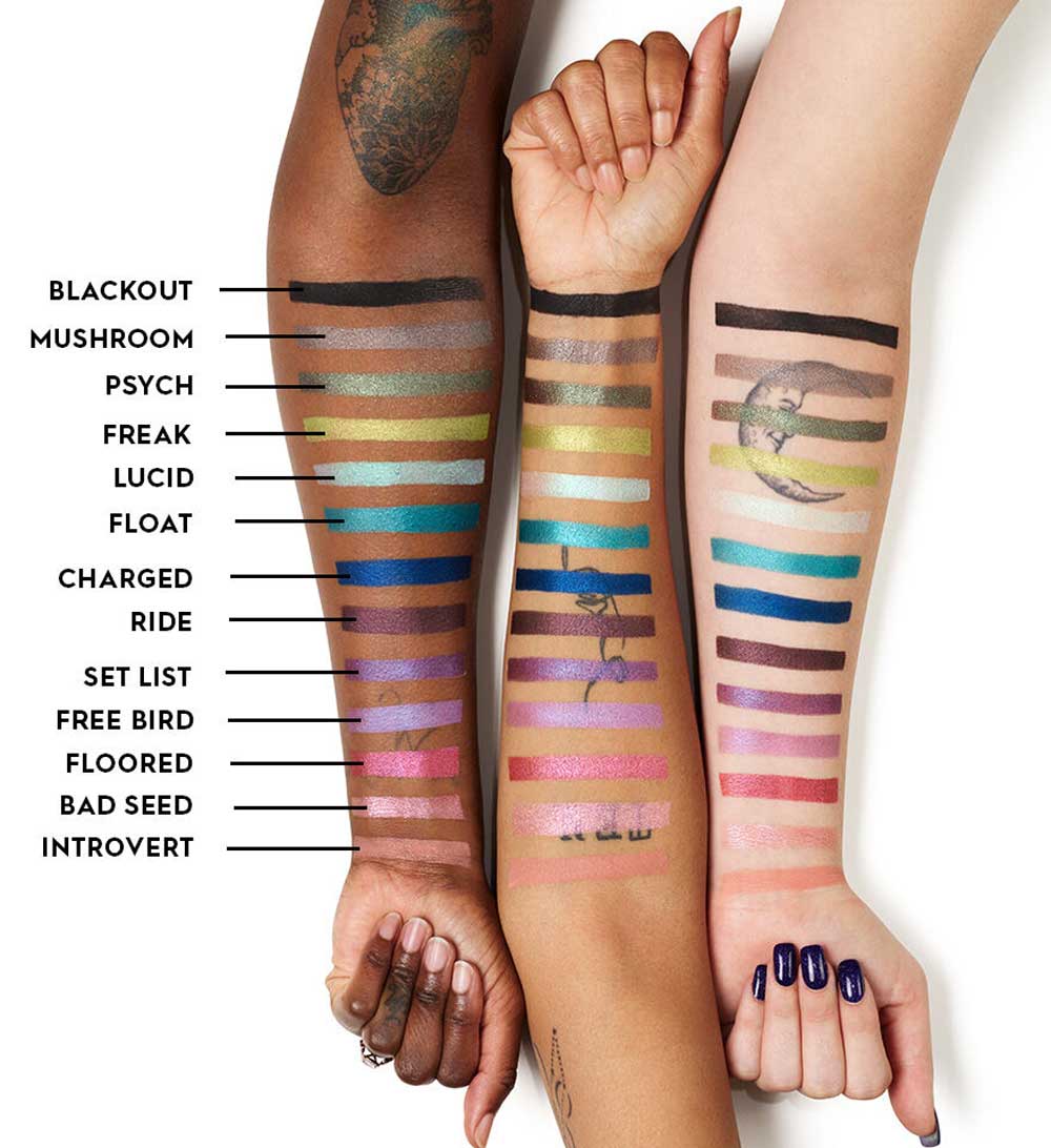 Urban Decay swatches 24/7 Shadow