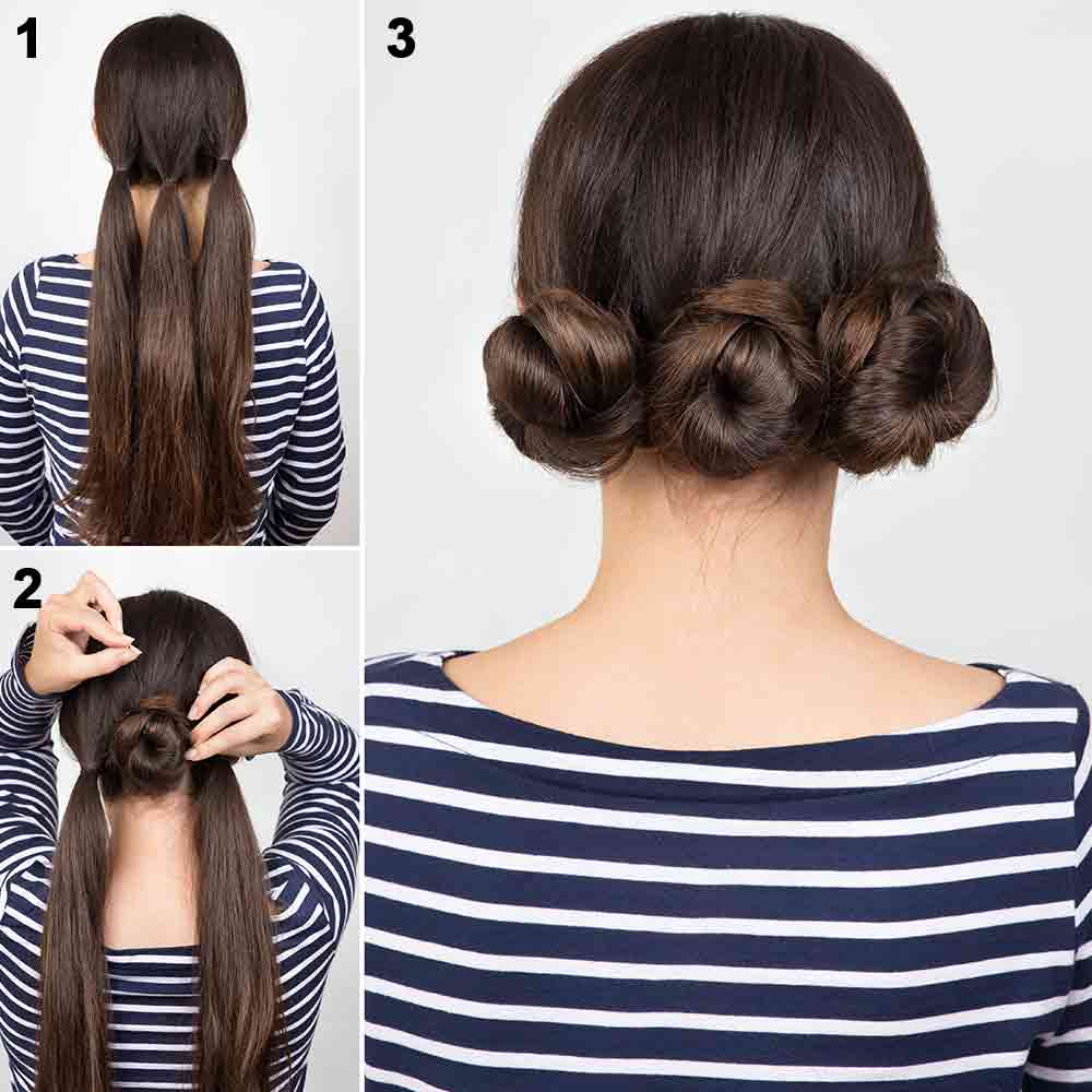 Tutorial triplo chignon Tutorial triplo chignon