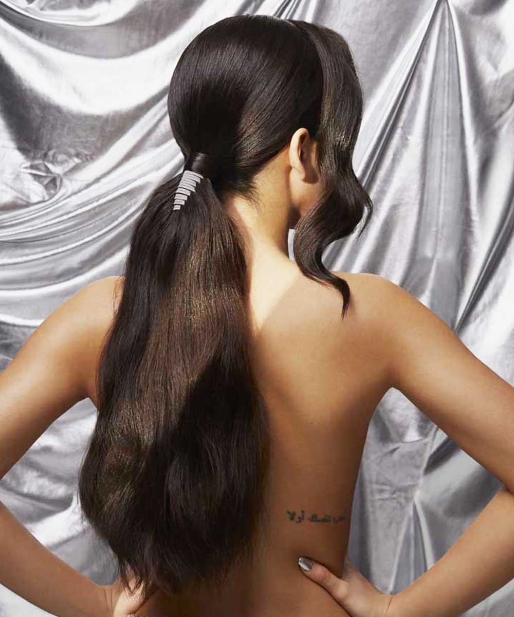 Acconciature elastici capelli lunghi