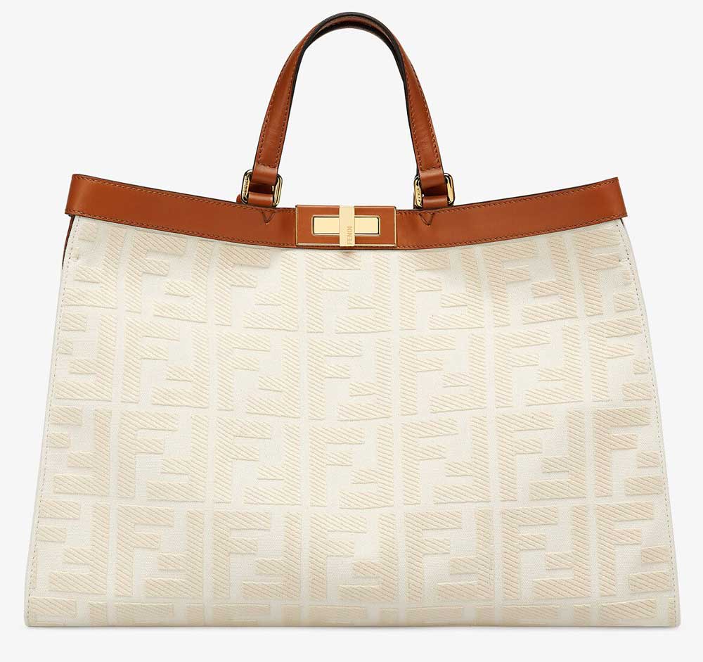 tote bag Fendi in canvas