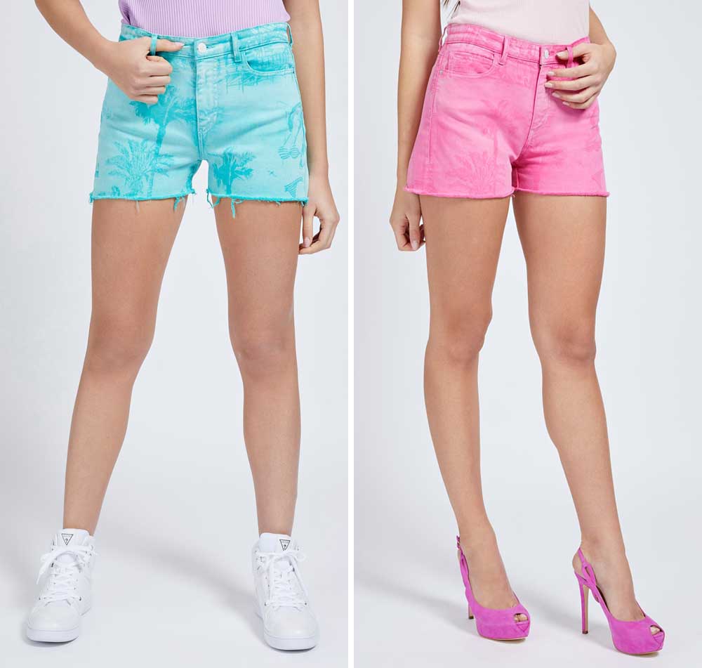shorts jeans stampati