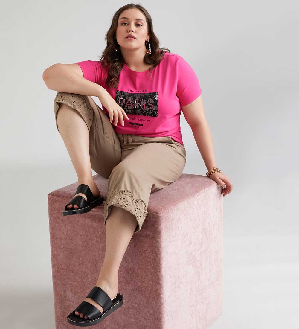 Pantaloni cropped sangallo Pantaloni cropped sangallo