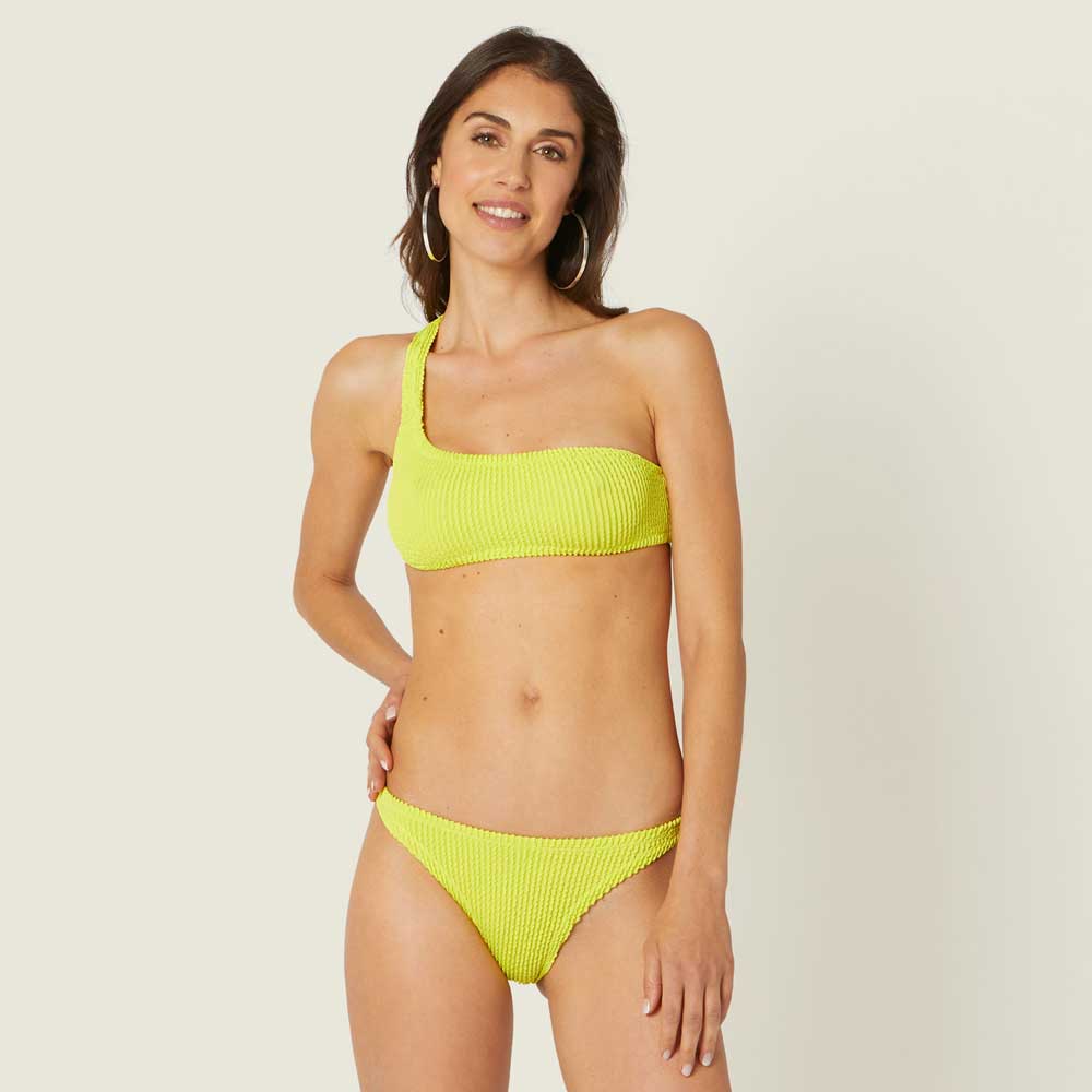 bikini giallo monospalla