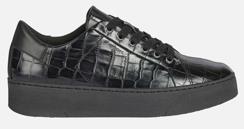 sneakers nere in pelle animalier sneakers nere in pelle animalier
