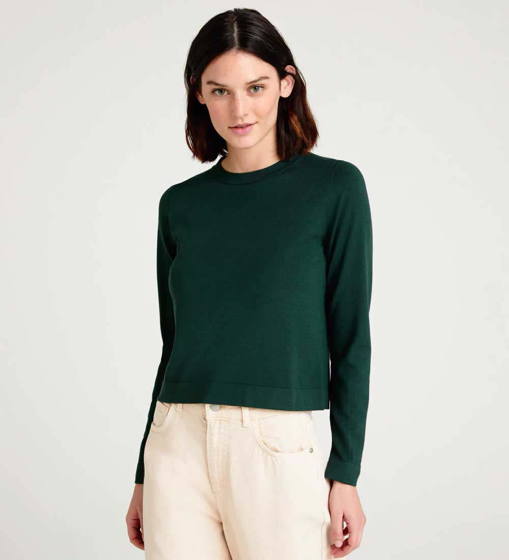 Maglia cropped giroccollo Maglia cropped giroccollo