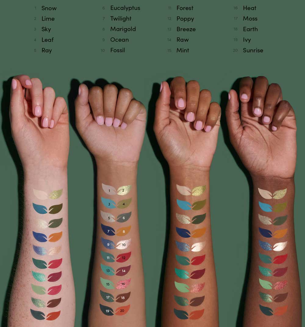 Swatches palette Beauty Bay Wilderness
