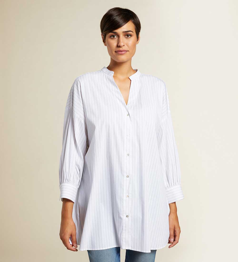 Camicia over a righe Camicia over a righe