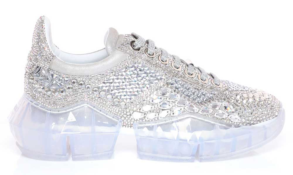sneakers gioiello con diamanti