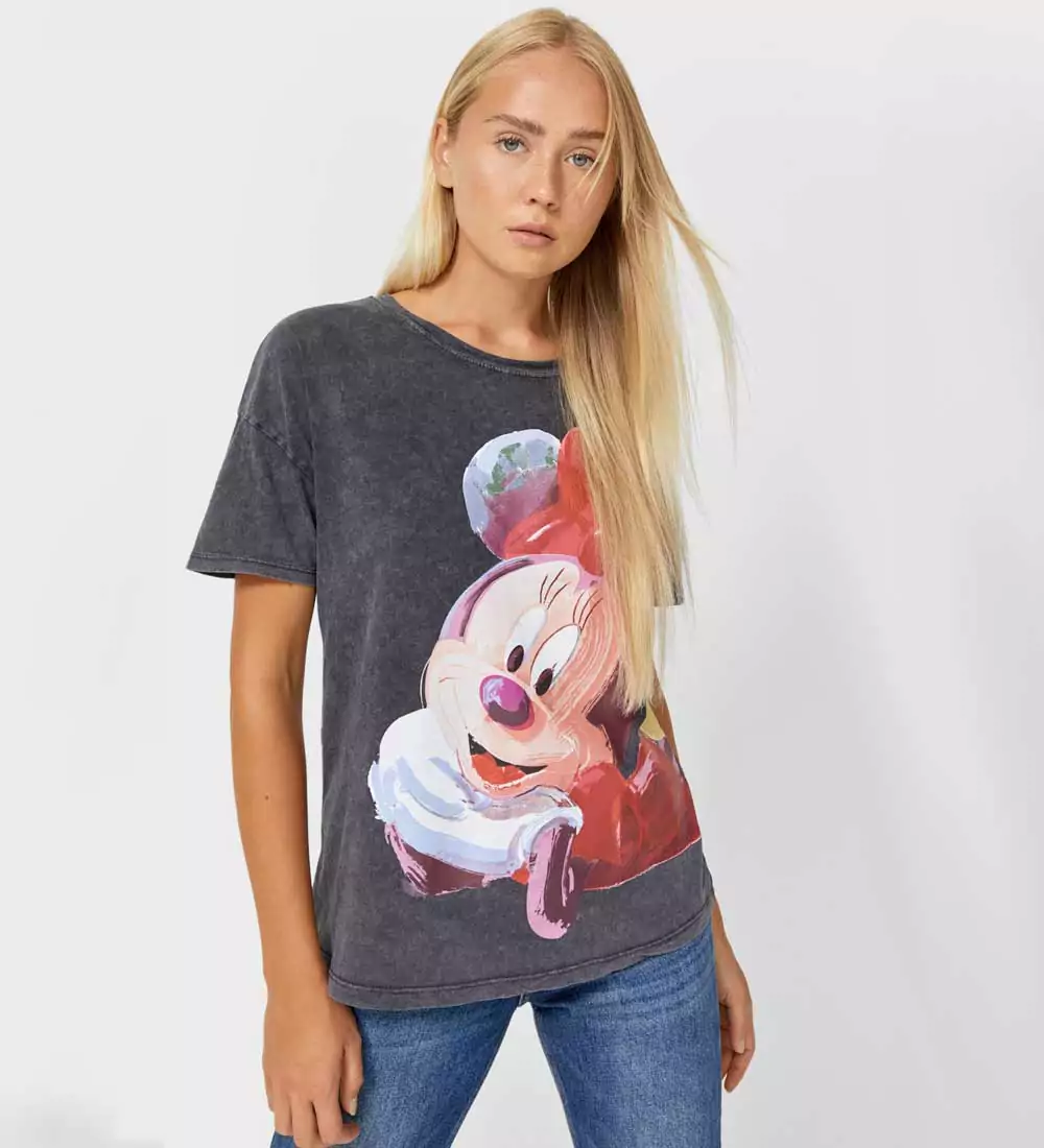 t-shirt casual con Minnie
