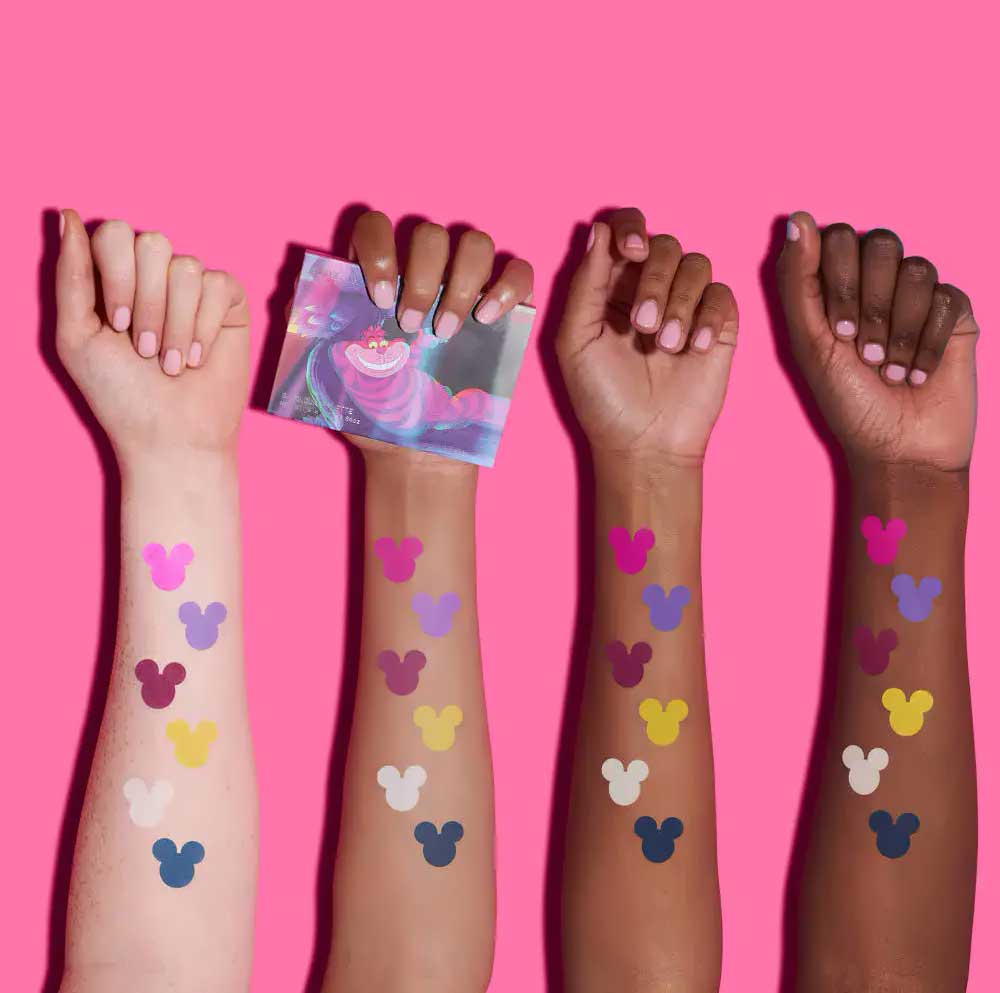 Swatches ombretti Disney Colour Beauty Bay