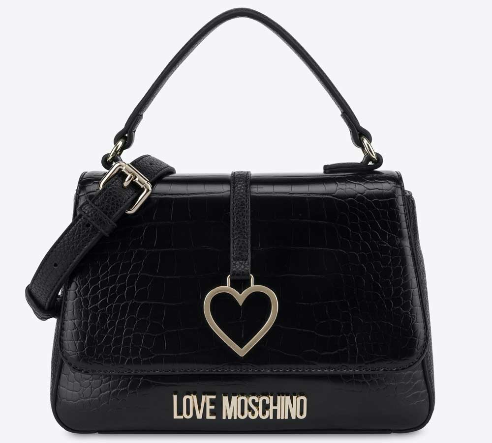 borsa a mano nera effetto cocco borsa a mano nera effetto cocco