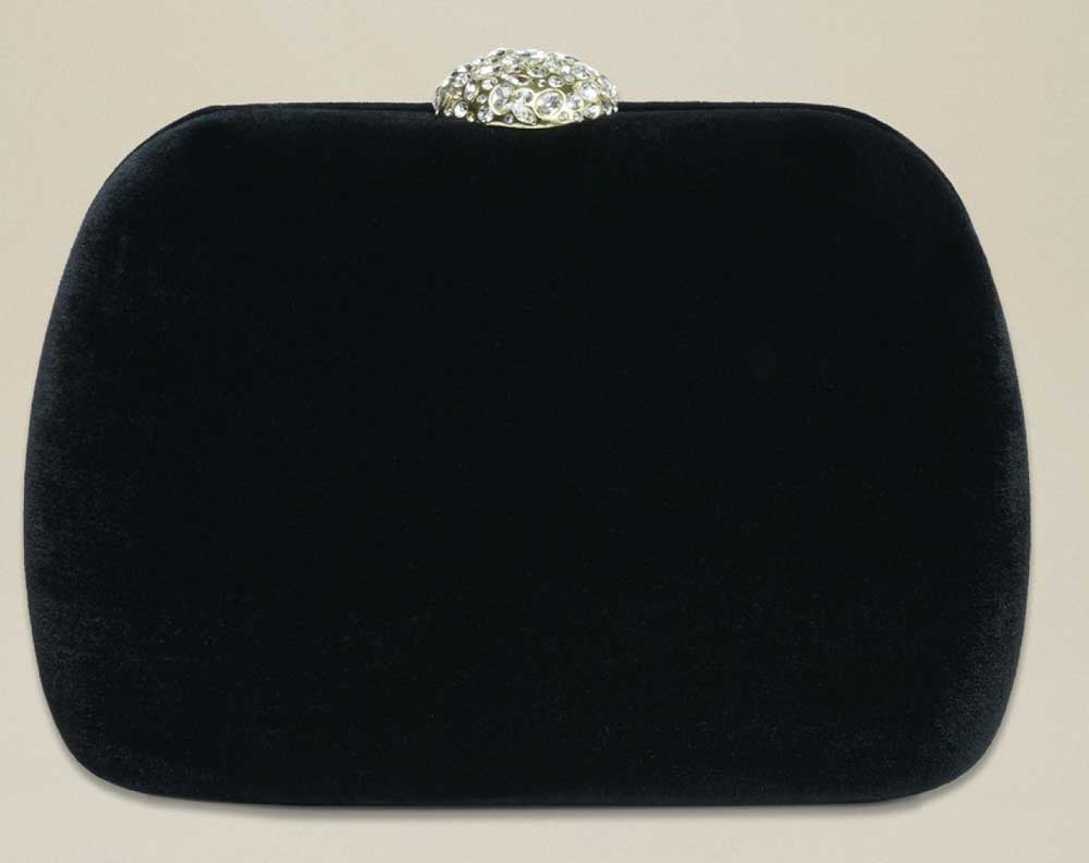 clutch rigida in velluto clutch rigida in velluto
