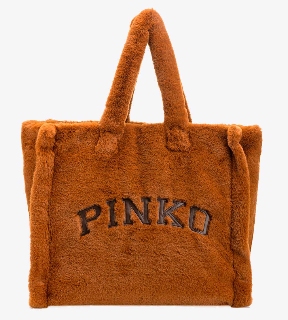 shopping bag Pinko in eco pelliccia
