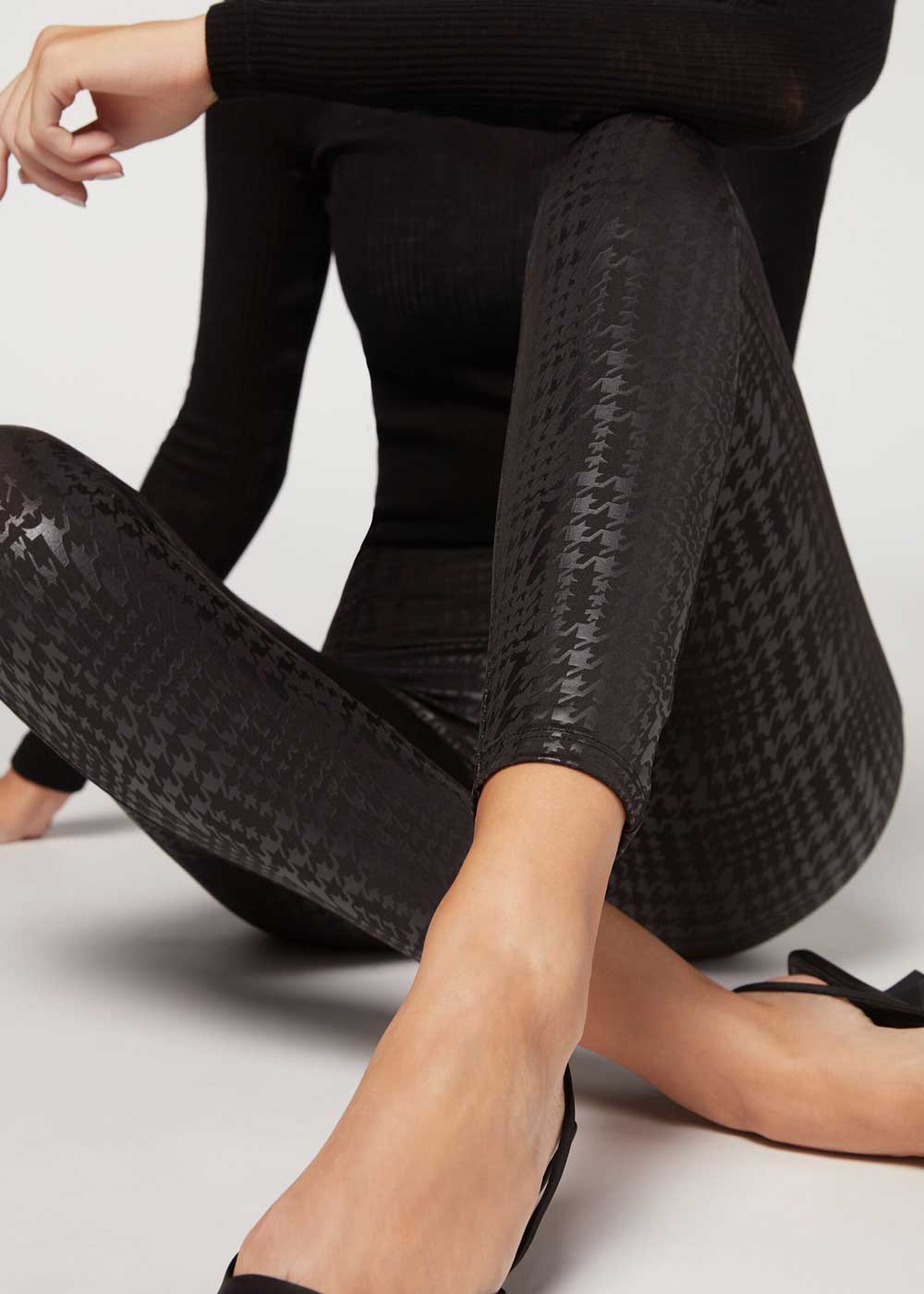 Leggings shaping effetto pelle Leggings shaping effetto pelle