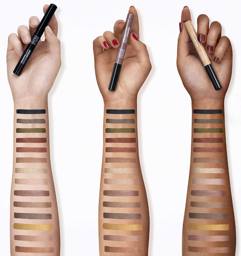 Swatches matite occhi Make Up For Ever