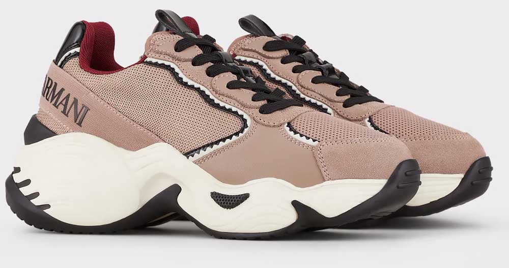 Sneakers chunky in suede