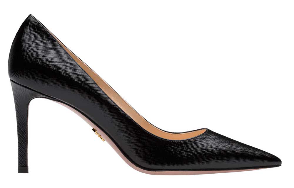 Decollete nere in pelle Decollete nere in pelle
