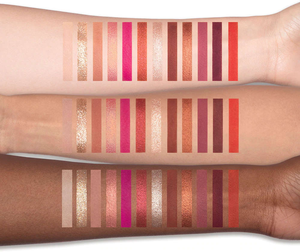 Swatches palette Amor Caliente Too Faced