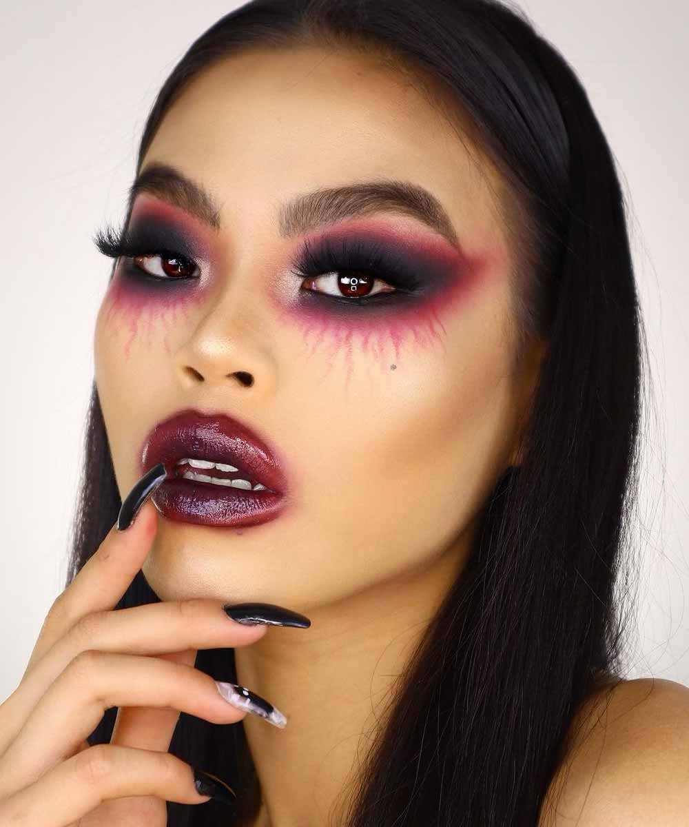 Halloween trucco strega sangue Halloween trucco strega sangue