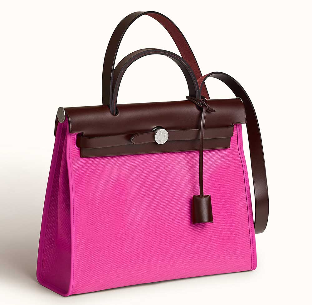 borsa fucsia in tela