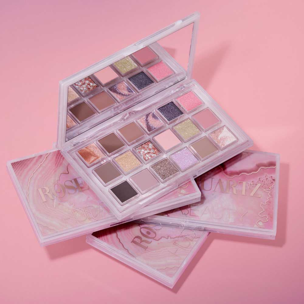 Huda Beauty Rose Quartz palette ombretti