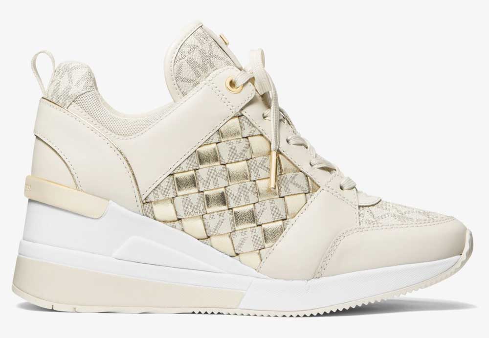 Sneakers in pelle con zeppa Sneakers in pelle con zeppa