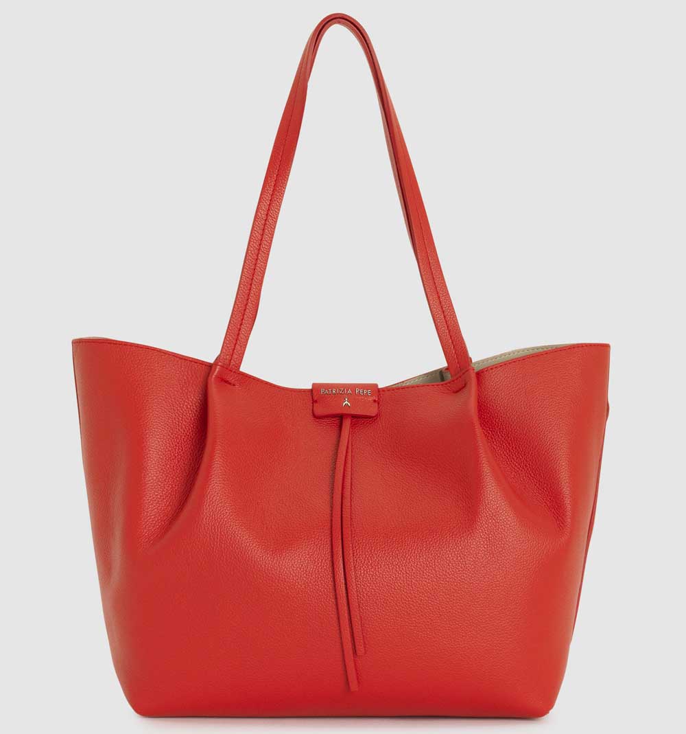 shopping bag rossa Patrizia Pepe