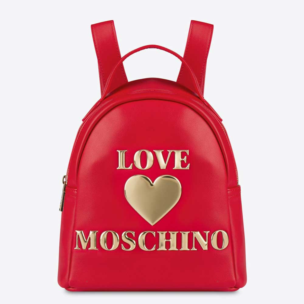 mini zaino rosso Love Moschino