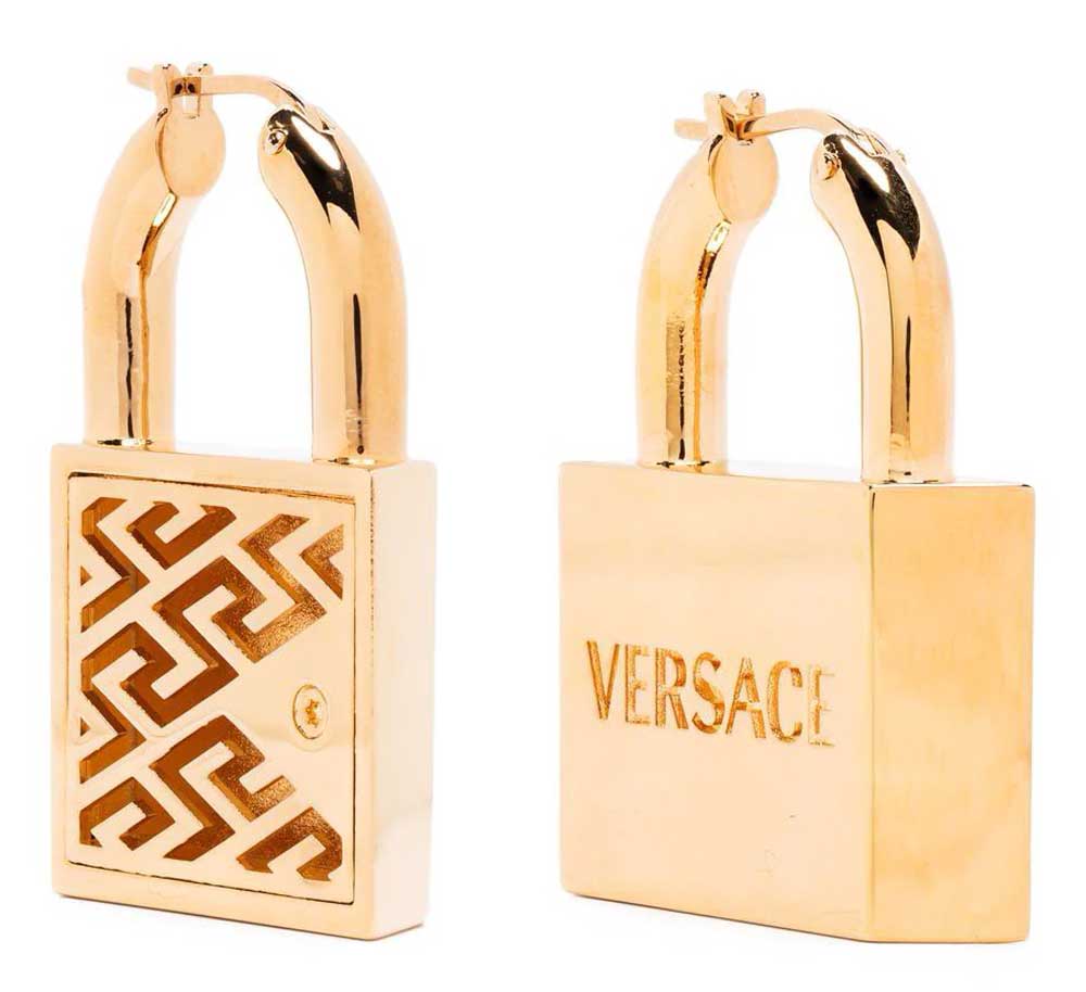 orecchini oro Versace