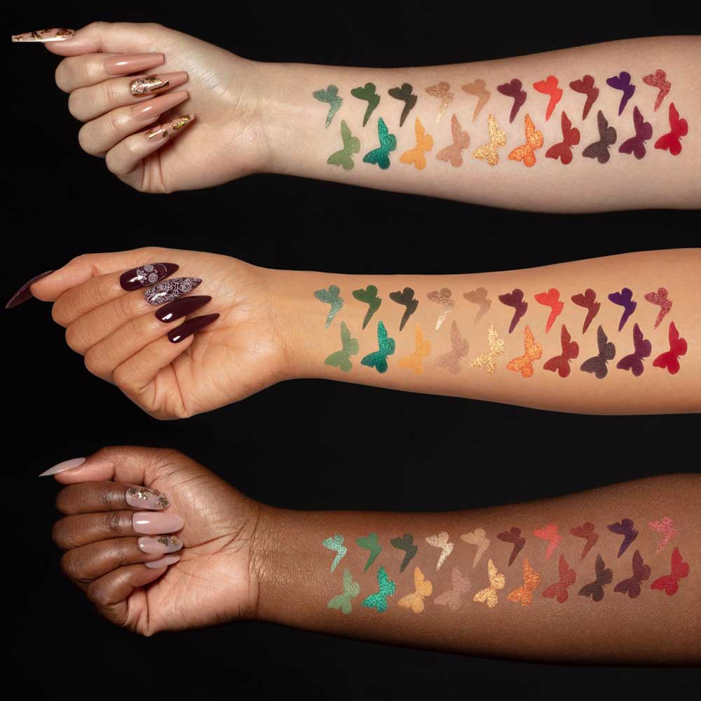 Swatches palette occhi Amor Y Mariposas