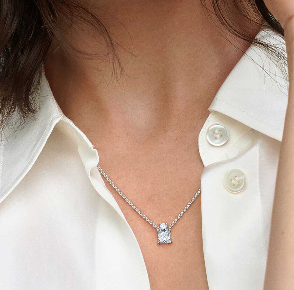 collana punti luce in argento