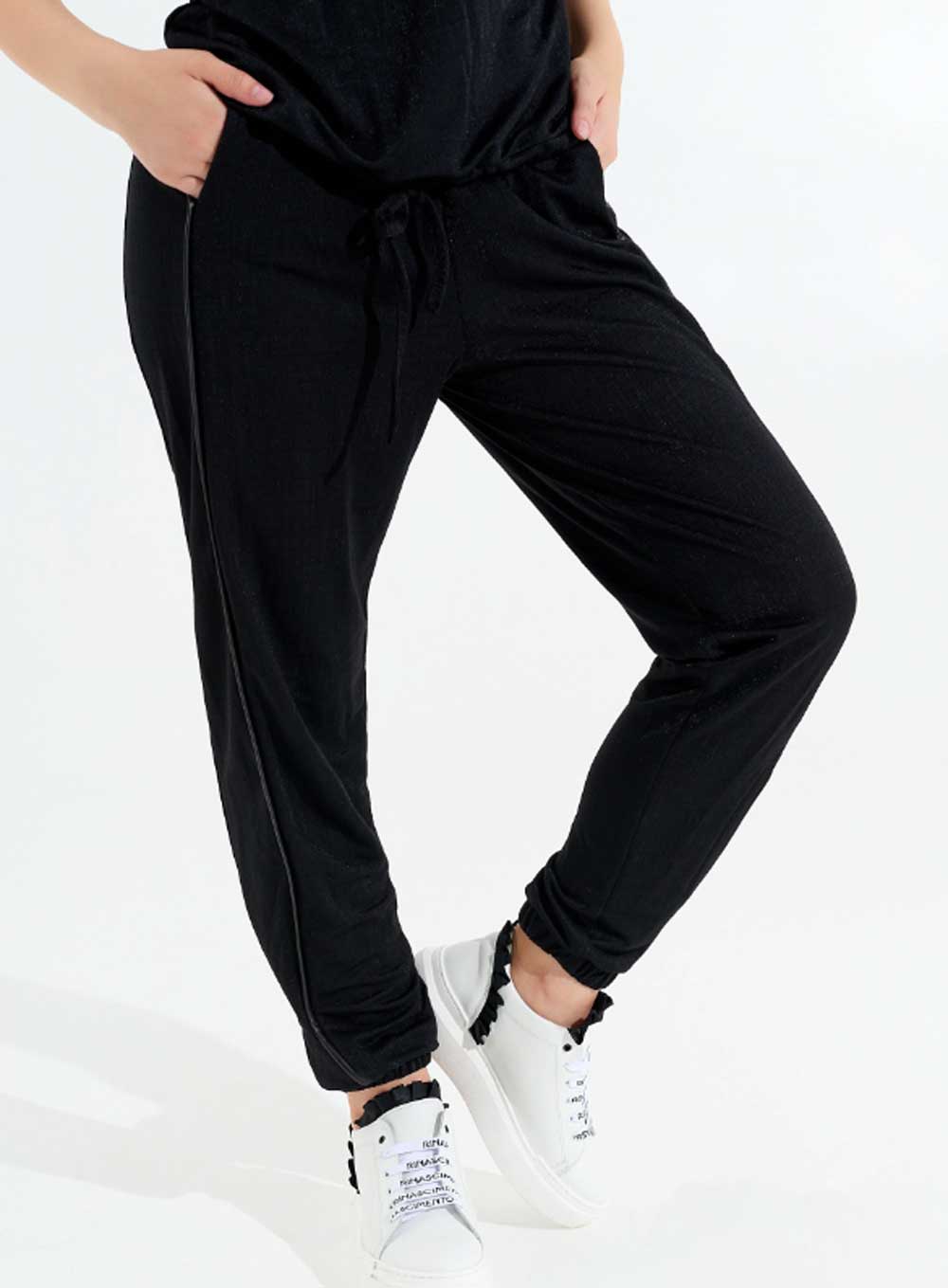 Pantaloni joggers neri Pantaloni joggers neri