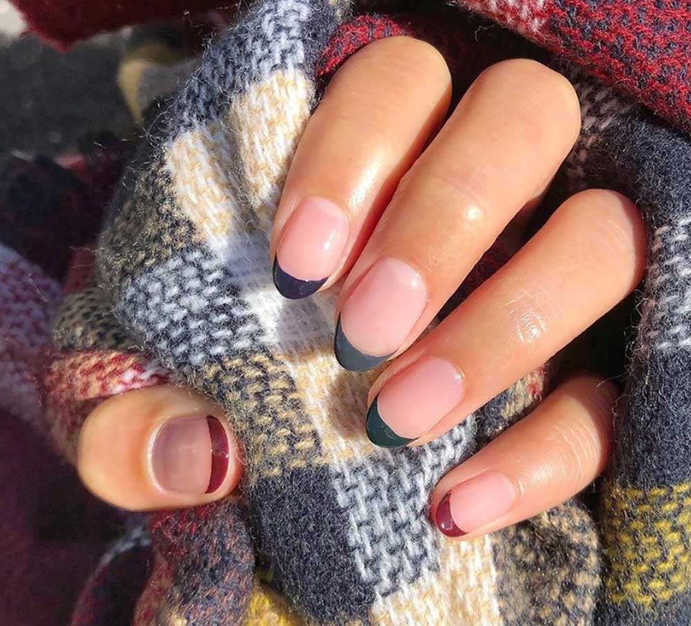 French manicure colorata autunno 2020