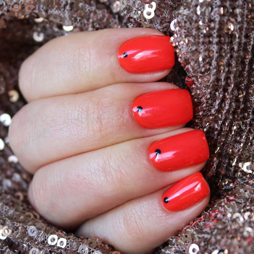 Unghie gel rosse natalizie Unghie gel rosse natalizie