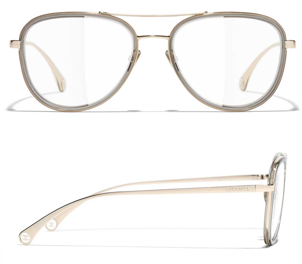 occhiali in metallo stile pilota