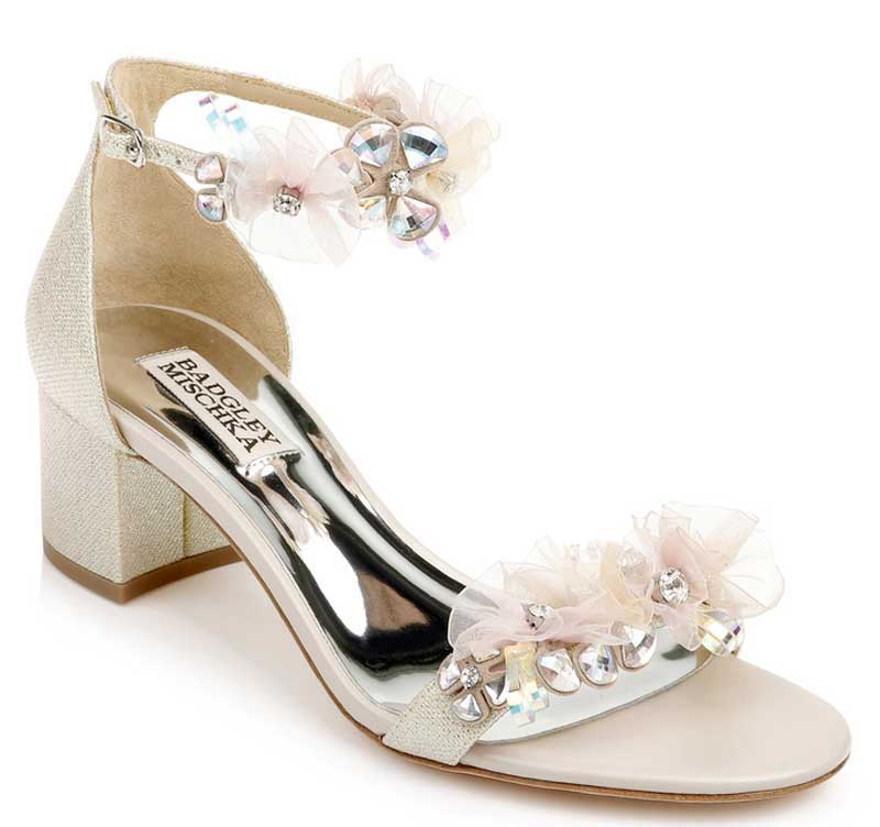 sandali gioiello bassi sposa