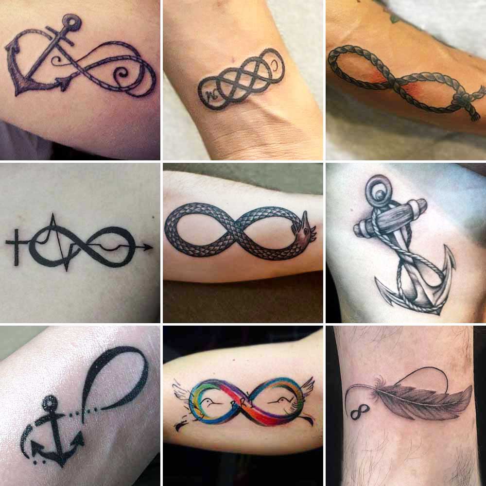 Tatuaggio uomo infinito