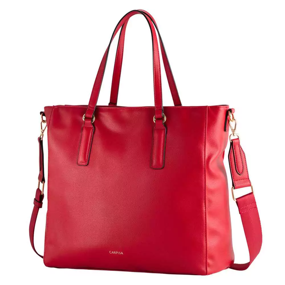 shopping bag rossa con tracolla