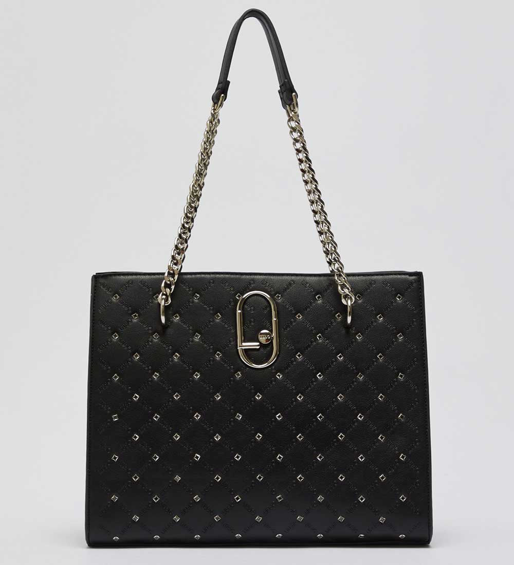 Borsa nera con strass