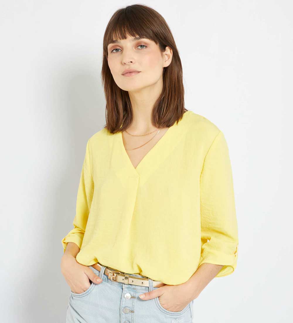 Blusa morbida pastello