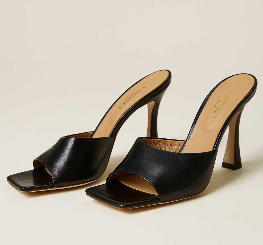 sandali mules con tacco sandali mules con tacco