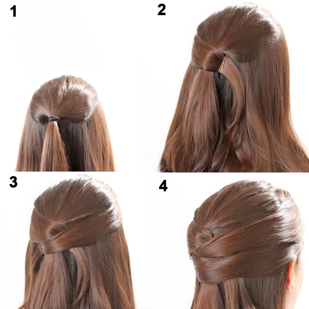 Tutorial semplice semiraccolto capelli lunghi