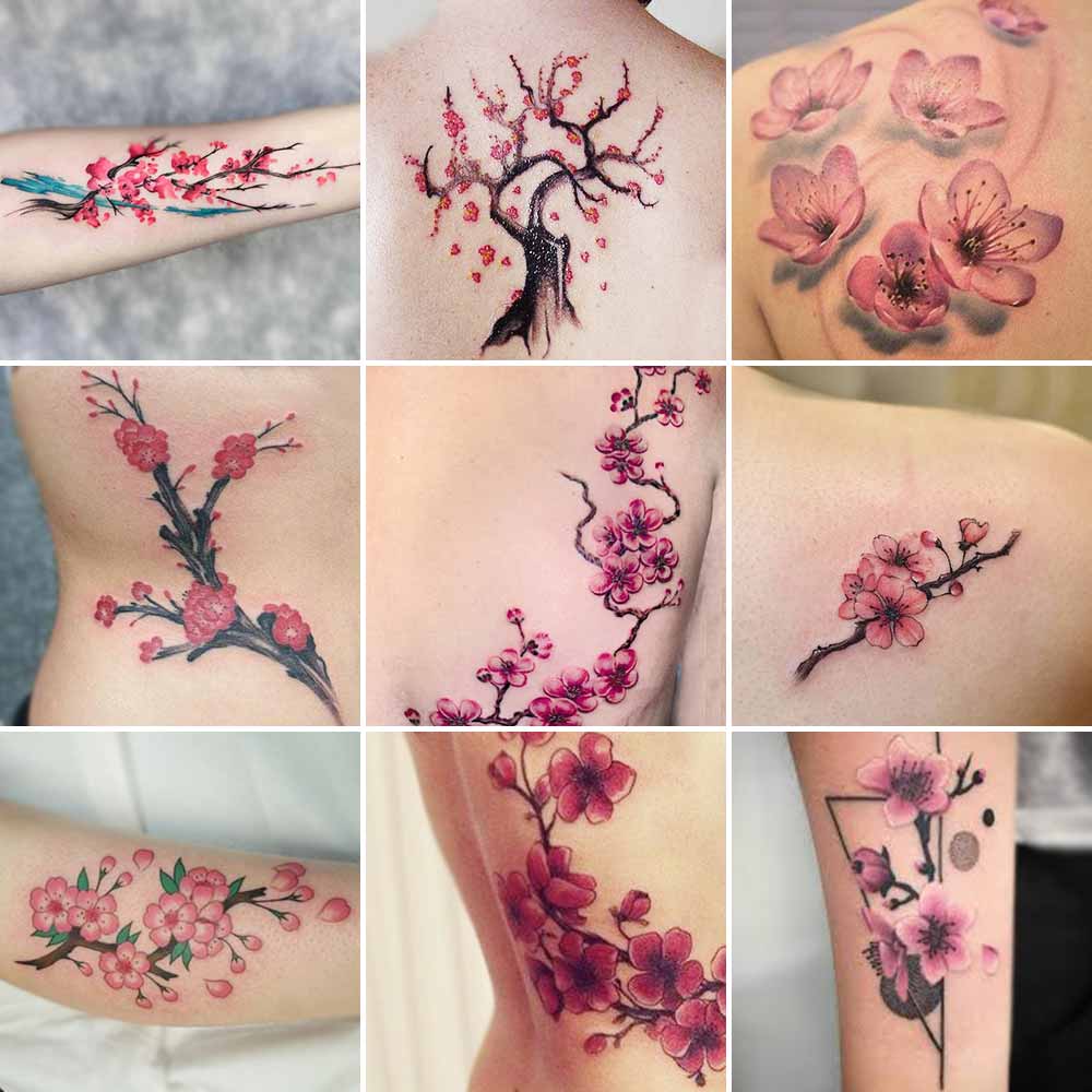 Tatuaggi fiori ciliegio
